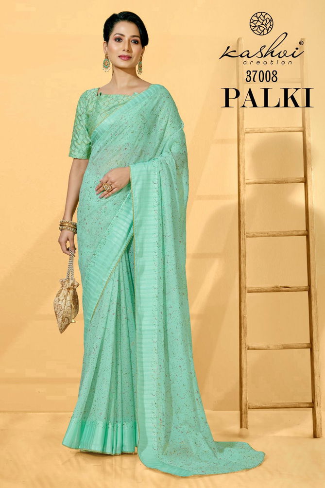 Palki By Kashvi 37001-37005 Georgette Sarees Catalog